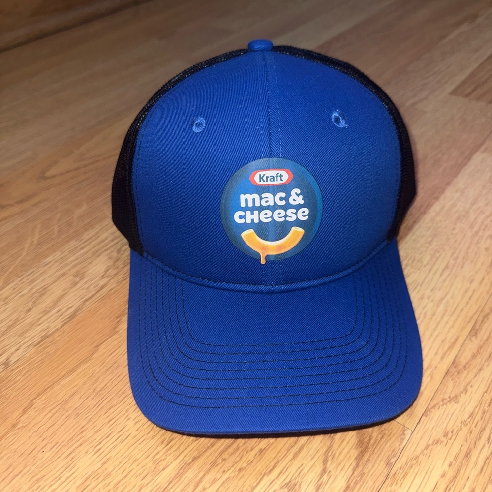 Kraft Mac & cheese Authority Blue and Black Trucker Hat - Picture 2 of 6